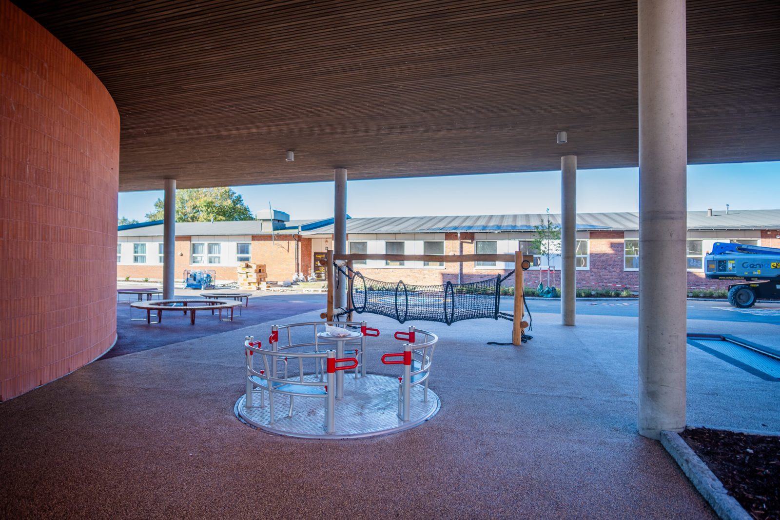 Lekeareal under opparbeiding ved Gudeberg skole, Optimal Entreprenør AS